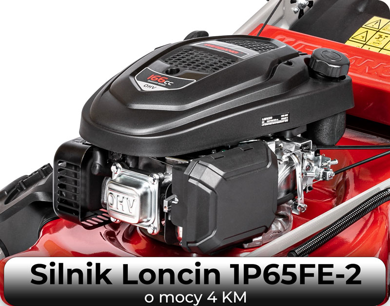Silnik Loncin 1P65FE-2 w kosiarce Weibang WB506HC 3IN1